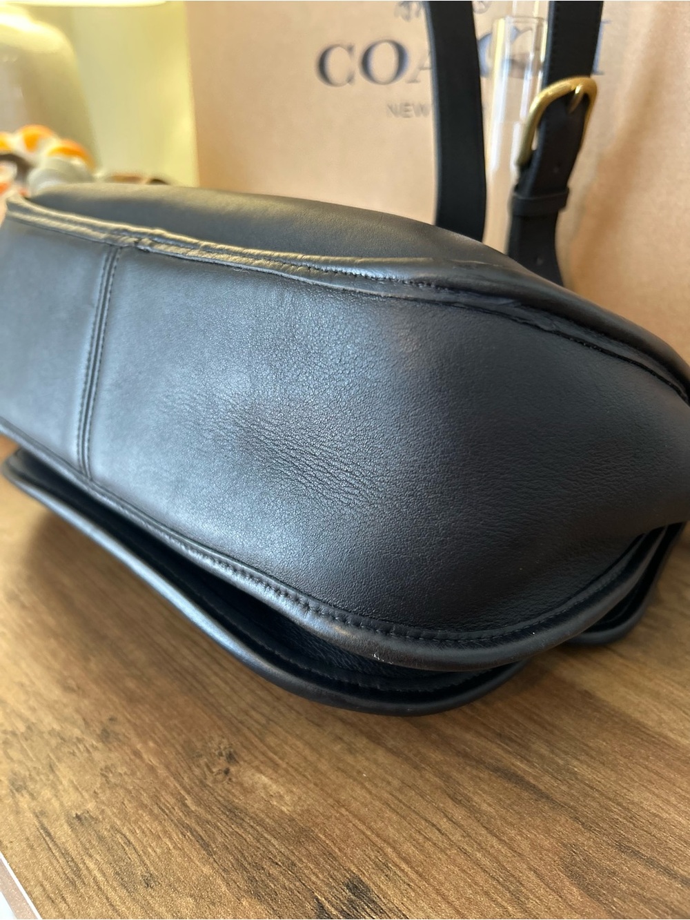 💙 VINTAGE COACH LENOX | NAVY GLOVE-TANNED LEATHER 💙 - Picture 7 of 16